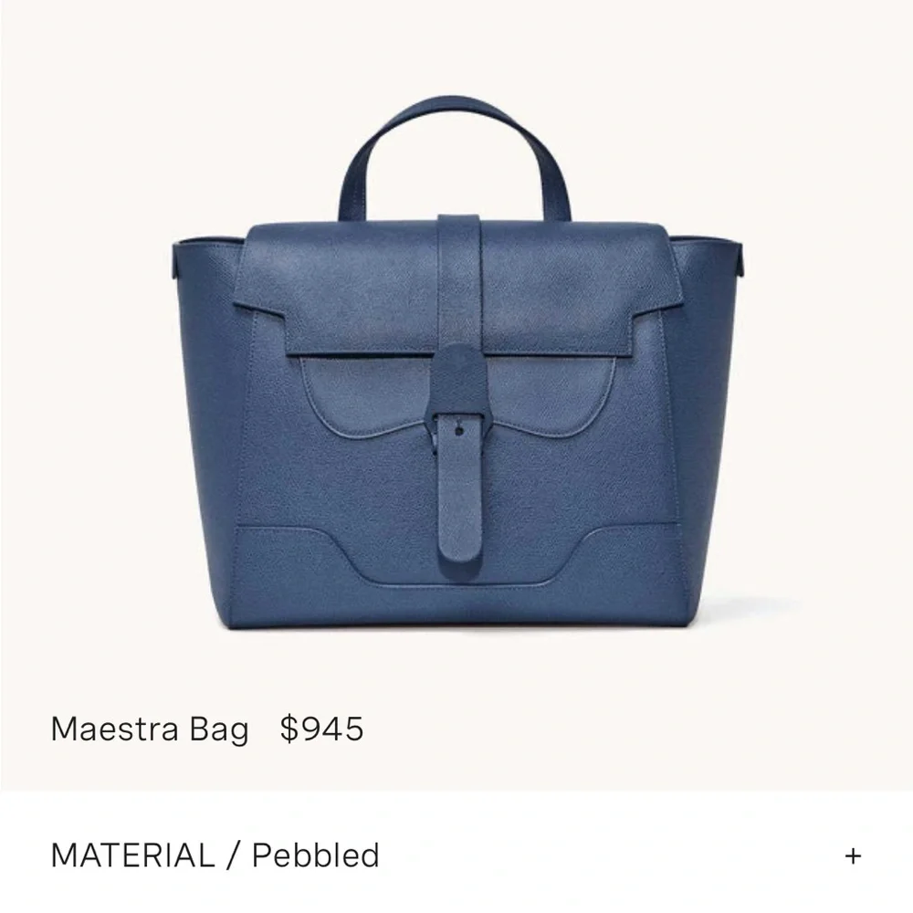 {{senreve}} Maestra Bag Pebbled Marine Large - Picture 8 of 16